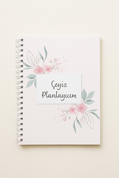 Atölye Prana Çeyiz Planlayıcım – Spiral Ciltli A4 Evlilik & Alışveriş Defteri...