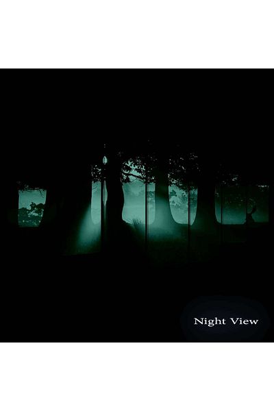 startonight Set Tablou DualView Startonight Padurea albastra, 7 piese, 100 x 240 cm