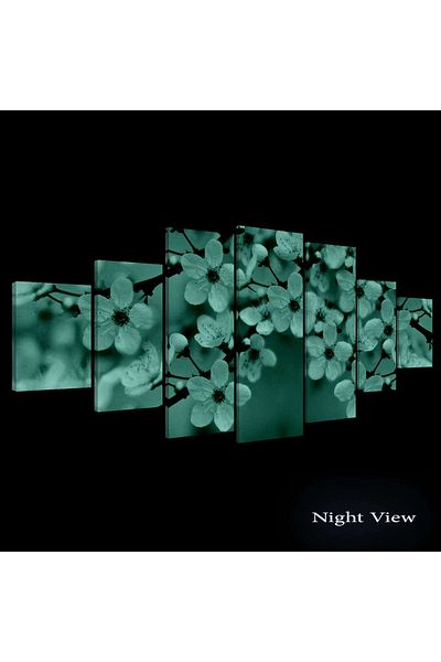 startonight Set Tablou DualView Startonight Flori pe Ram, 7 piese, 100 x 240 cm