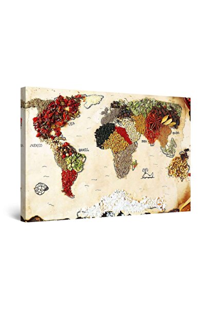 startonight Tablou DualView Startonight Harta condimentelor, 80 cm x 120 cm