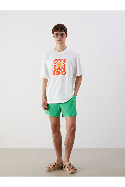 LC Waikiki Nou sezon Kisa Size Basic pentru bărbați Sea Sortu