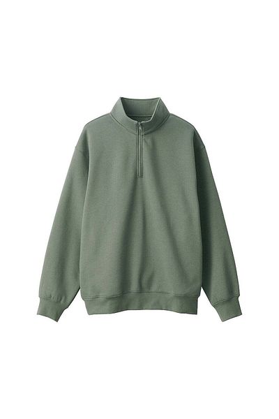 Muji Half Zip Sweat Shirt