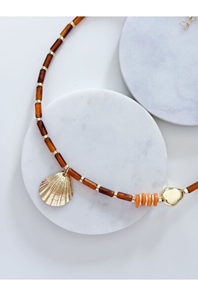 CHARMLUCKY Midye Coffee Necklace