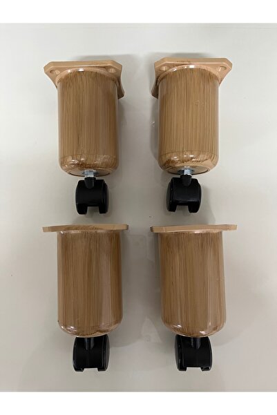 OnurEvimde Tekerlekli Sihirli Sehpa Ayağı Lux Kalite 17 cm 4 adet Bohem Ayak ...