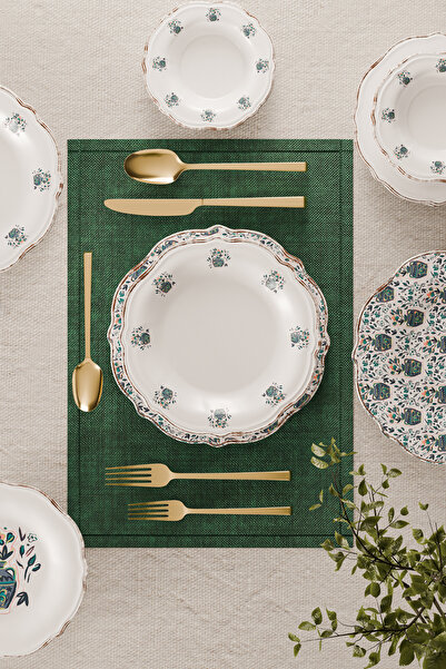 DS Home&Design Fulya Blue Vase Yemek Takımı 6 Kişilik 24 Parça DSC101022