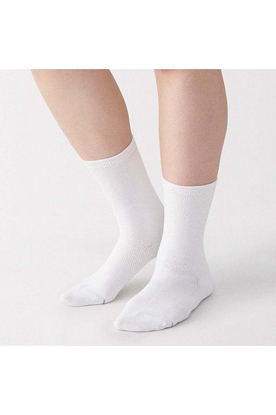Muji Right Angle Moisture Wicking Cotton Socks