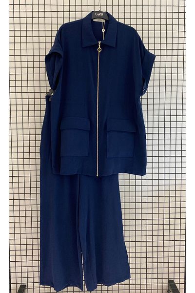 Armine Trend New Season Linen Fabric Back Detailed Sports Double Set