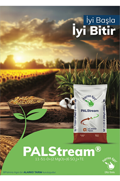 Alarko Mikro Granül Gübre - Alarko Palstream NP 11-51-0 (2MgO+6So3)+TE 20 Kg Taban Gübresi