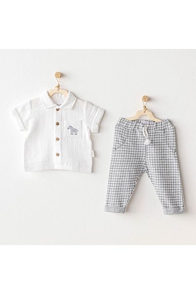 MBB ETİCARET Andywawa Ac25813 Little King 2 Piece Set Gray