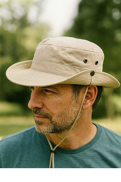 WOHOME Snap Fastener Cloth Fedora Hat Unisex Does Not Sweat