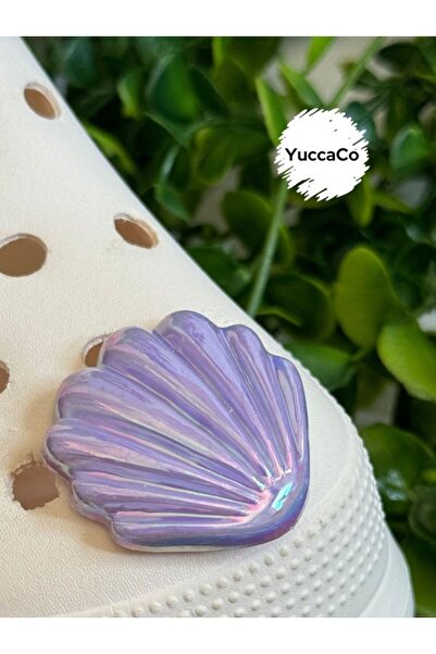 Crocs İstiridye Denizkabuğu 3D Terlik Süsü/Üç Boyutlu Denizkabuklu Terlik Charmı/Jibbitz