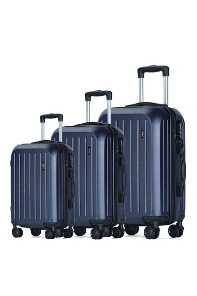 OEM Set 3 Trolere, 36L, 70L si 100L, Incuietoare cu cifru, 4 roti cu rotatie 360°