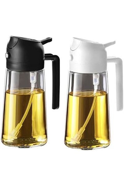Generic Kitchen Oil Spray 470ml - Air Fryer 2-in-1 Oil Spray for Cooking, Salads, Vinegar and Kitchen Access