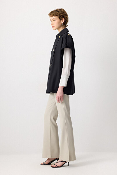 Touché Privé Gabardine Double-Breasted Trench Vest