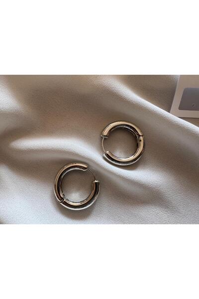 RİSE Silver hoop earrings