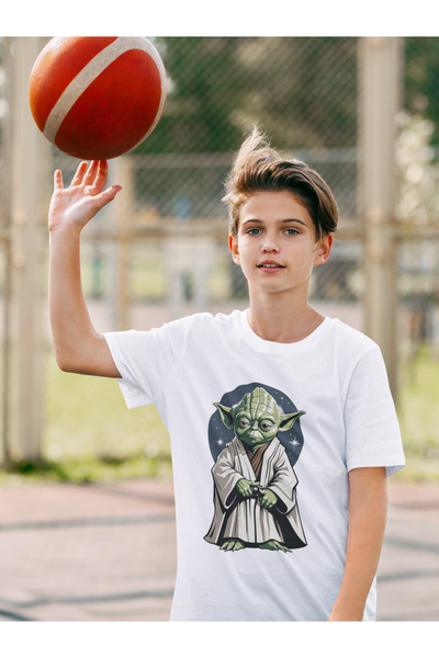 SEVBANO Tricou pentru copii Starwars Yoda imprimat unisex Star Wars Movie (1-...