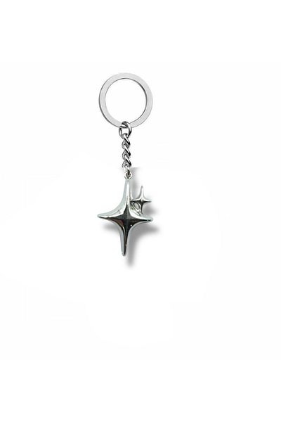 Herşey Nota Shiny Star - Shiny Star Unisex Zamak Plated Keychain – Carrying the Sparkle