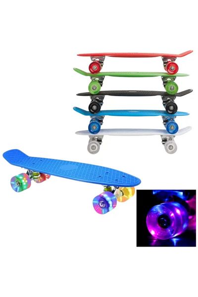 Gloryland Skateboard for Kids 42x8x7cm with Led Wheels, Different Colors