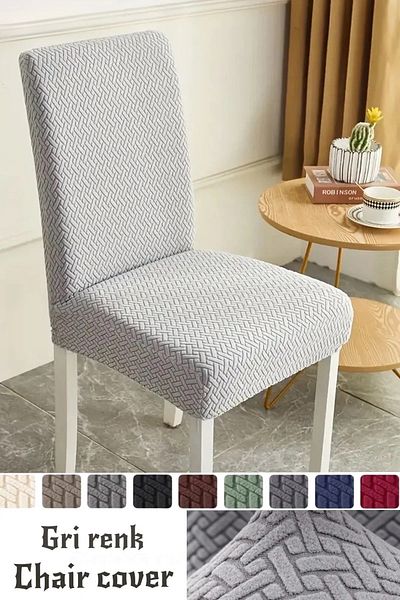 ARİFE HOME Κάλυμμα καρέκλας, λύκρα, πλένεται 1 τεμάχιο Κρεμ Χρώμα Υψηλής Ποιότητας