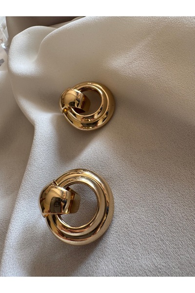 RİSE Gold hoop earrings