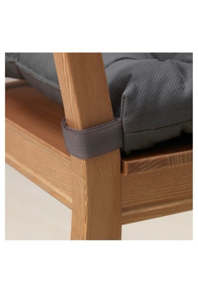 IKEA Стілець з сірим сидінням 40/35x38x7 см