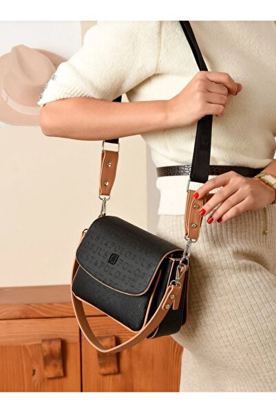 çkn sedat çakan çanta & fular & aksesuar حقيبة كتف نسائية موديل بغطاء 3 أقسام