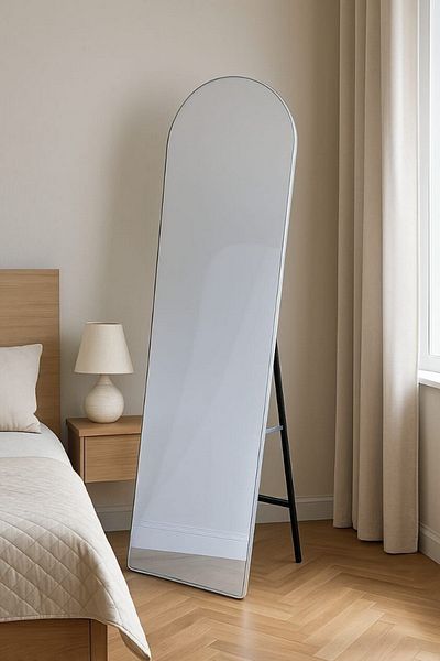 private house Silver frame stand mirrors 170*60