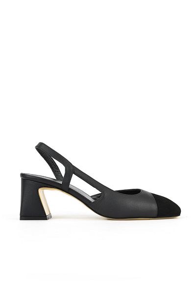 Ziya , Women's Genuine Leather Heeled Shoes 1511030Z2553 Black