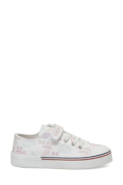 U.S. Polo Assn. Penelope Bsk Jr 5Fx White Girl's Sneaker