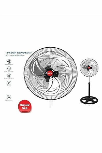 Hook By Troya Çelik Ayaklı Vantilatör Yaz İçin Büyük Sanayi Tipi Sessiz Serin...