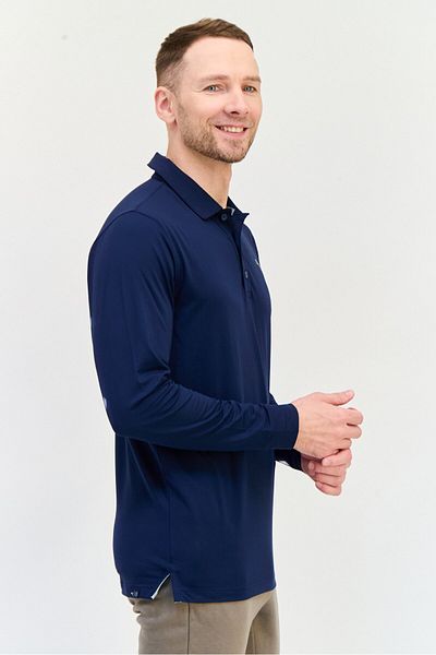 Puma Men Sportswear Fit Long Sleeve Outdoor T-Shirt, Navy Blue