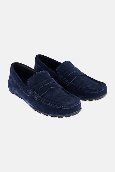 Geox Men Kosmopolis Slip On Casual Shoes, Navy