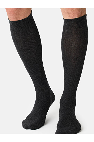 NUR DIE Kniestrümpfe Fit & Vital ohne einschneiden Knie-Strümpfe Thermo-Socken Overknee