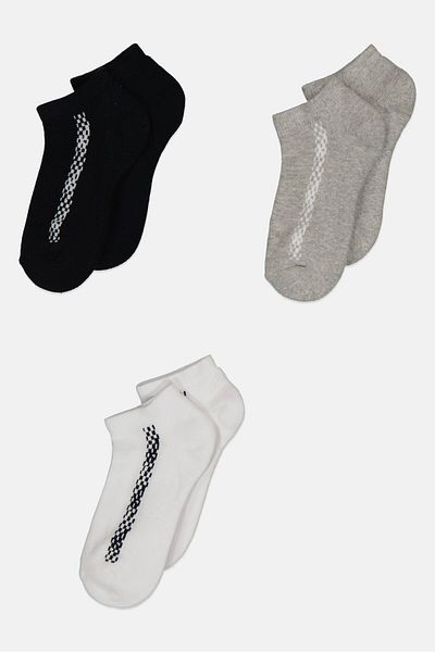 RBX Kids Boy 3 Pairs Textured Ankle Socks, Multicolor