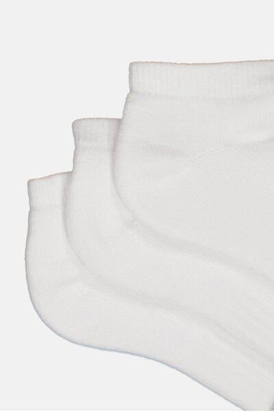 RBX Kids Boy 3 Pairs Textured Ankle Sock, White