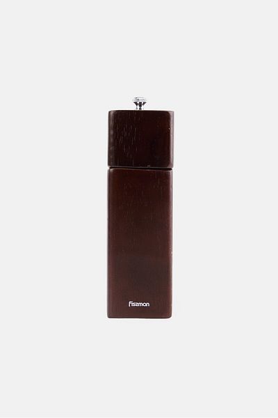 Fissman Square Shape Pepper Mill, Dark Brown