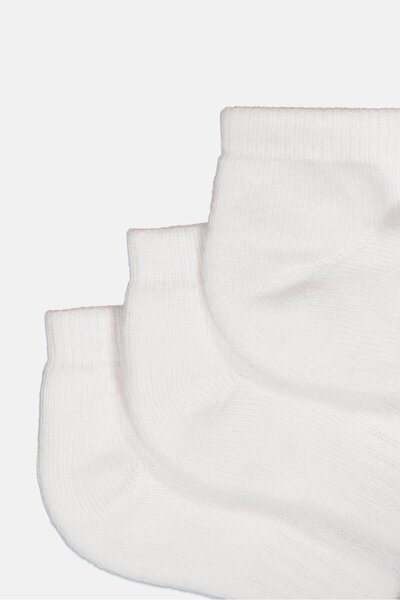 RBX Toddlers Boy 3 Pairs Boy Solid Ankle Socks, White
