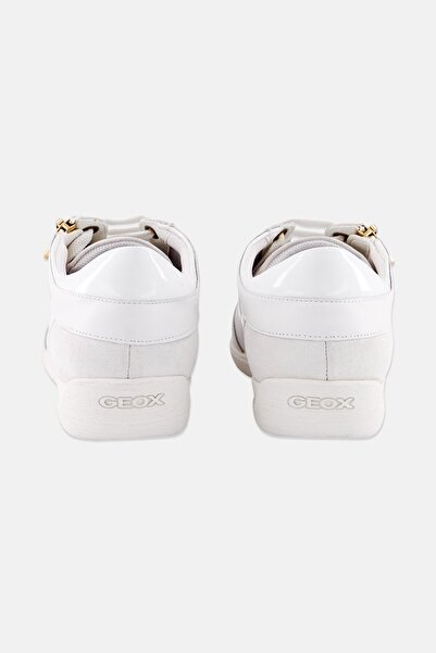 Geox Women Myria Lace Up Casual Shoes, White