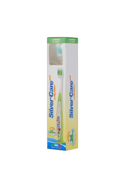 SILVER CARE Periuta dinti Silver Care Kids perii Moi Copii +3 ani cap Argint, ventuza fixare
