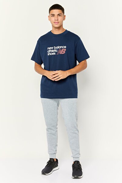 New Balance Men Sportswear Fit Short Sleeve Outdoor T-Shirt, Navy