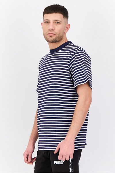 Puma X Nanamica Men Sportswear Fit Short Sleeve Outdoor Striped T-shirt, Multicolor
