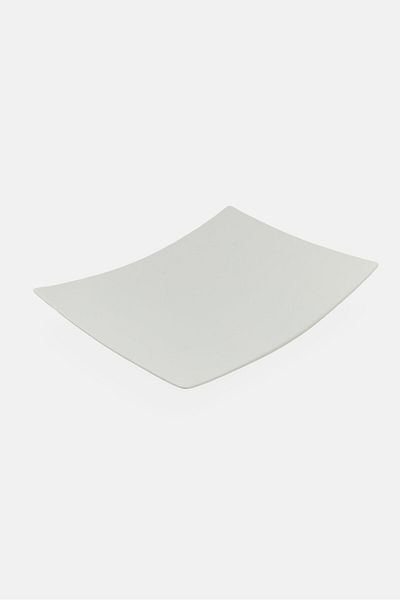 Maser Rectangular Platter, White