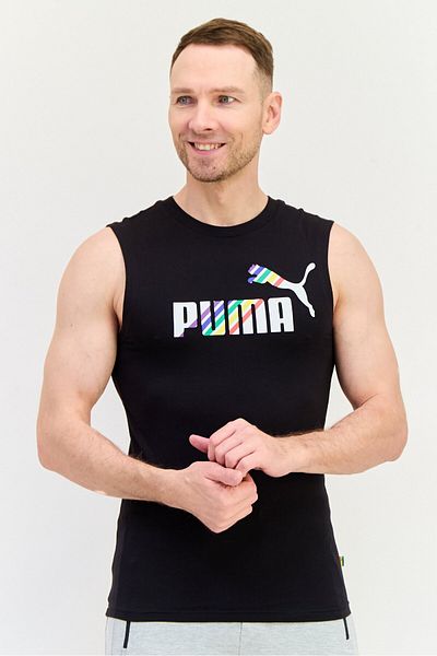 Puma Men Sportswear Fit Sleeveless Training Vest, Black