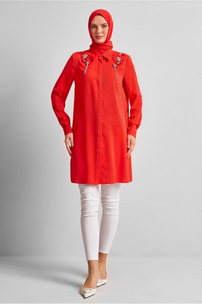 Alvina Stone Detailled Tunic 44667