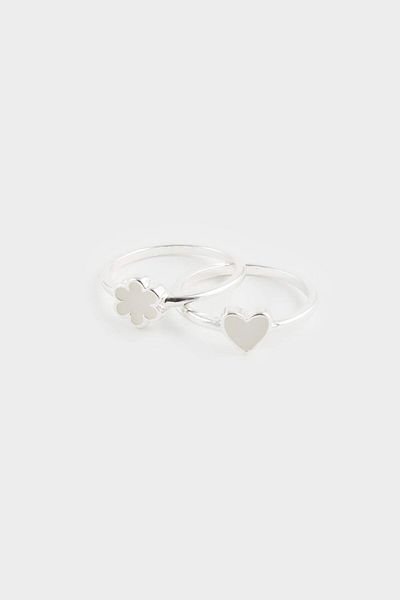DeFacto Women's 7-Piece Silver Ring F5949Axns