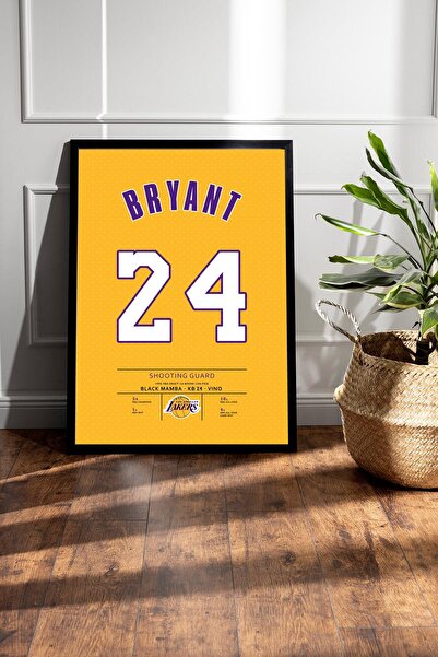 Saturn Kobe Bryant Forma Çerçeveli Tablo - Los Angeles Lakers NBA Posteri Tablo
