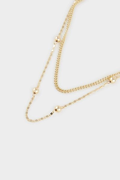 DeFacto Women's 2-Piece Gold Necklace F1314Axns