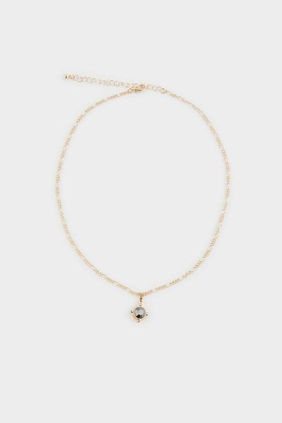 DeFacto Women's Stone Gold Necklace F5950Axns