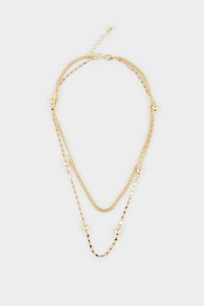 DeFacto Women's 2-Piece Gold Necklace F1314Axns