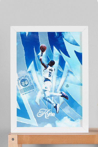 Saturn Pictură înrămată Kyrie Irving - Pictură poster NBA de baschet